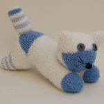 Soft kitten from socks